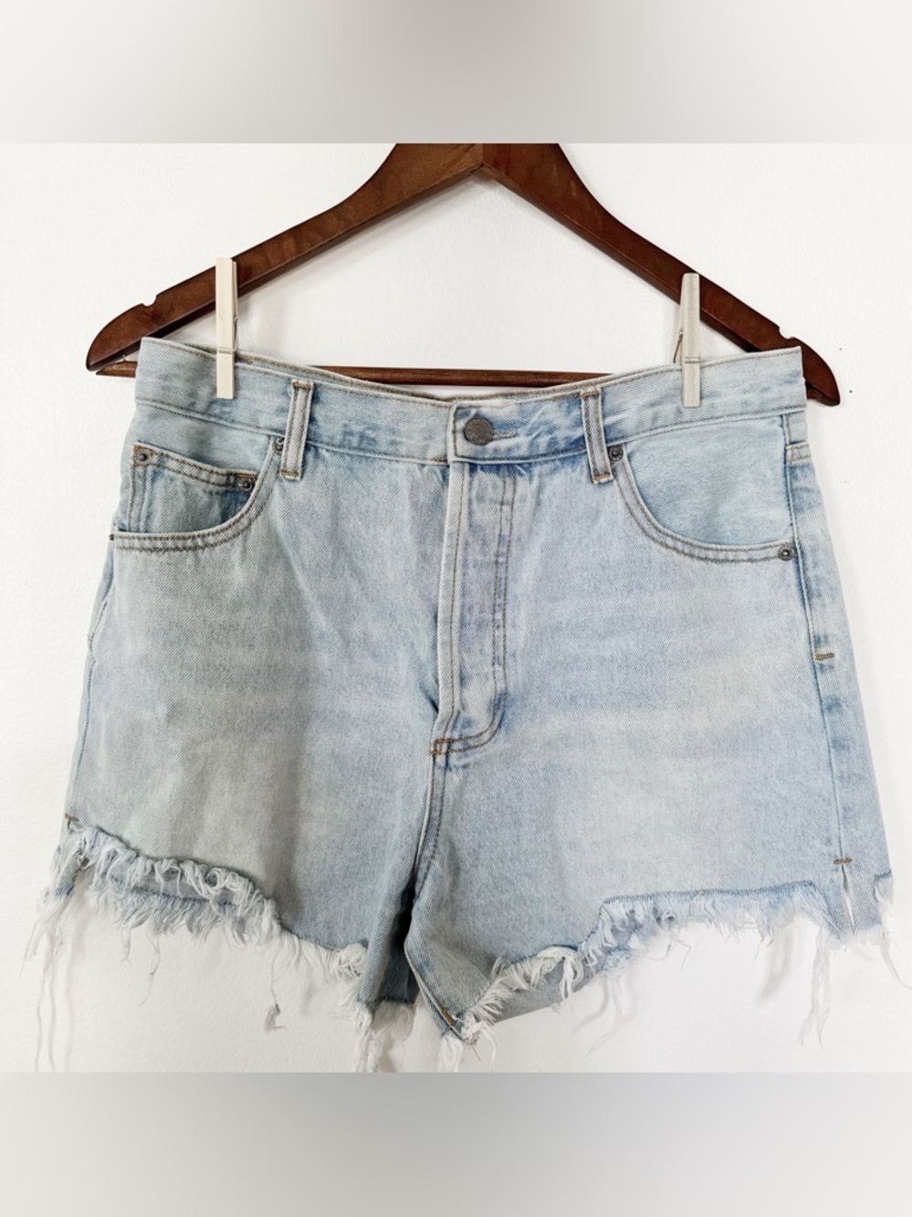 By Together Light Blue Denim Shorts large